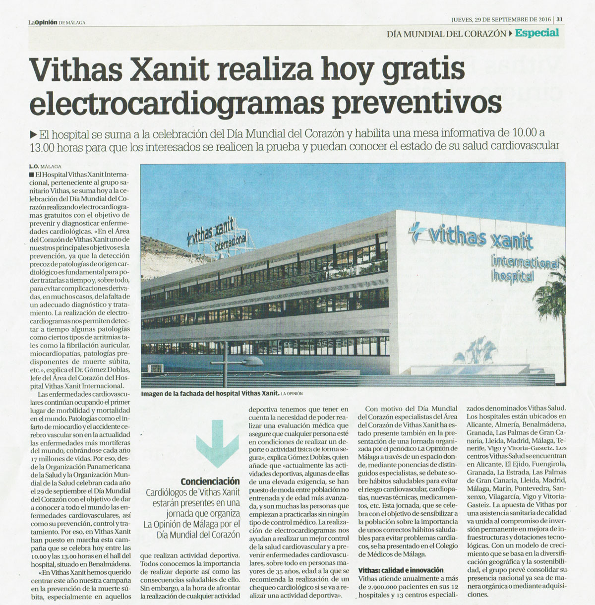 ICTA-Xanit-Vithas-electrocardiogramas-gratis-dia-mundial-corazon-2016-ICTA-cardiologia-Malaga